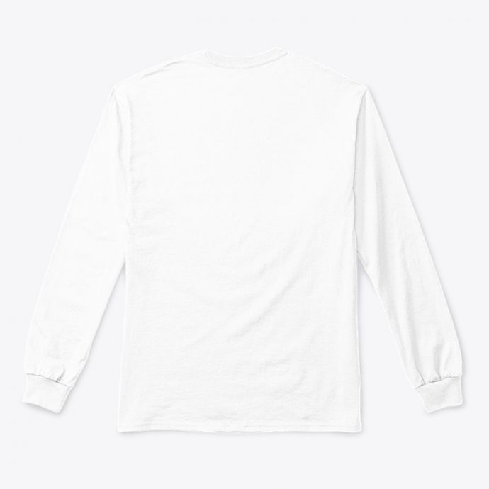 Classic Long Sleeve Tee-ابيض قميص أبيض يحمل شعار "المغرب: العربية لغتي لا للفرنسة"
