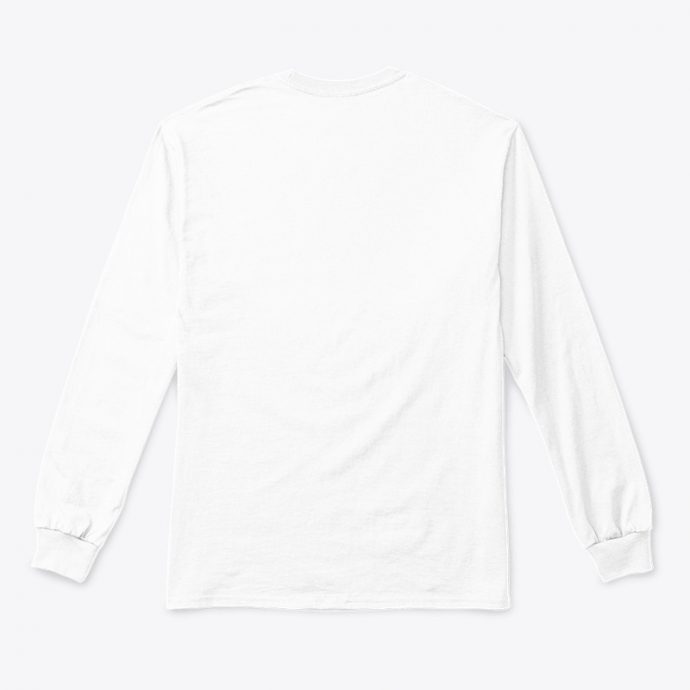 Premium Long Sleeve Tee قميص أسود يحمل شعار "لغتي هويتي" - لغتي هويتي