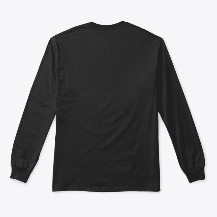 Classic Long Sleeve Tee لغتي هويتي قميص أسود يحمل شعار "لغتي هويتي"