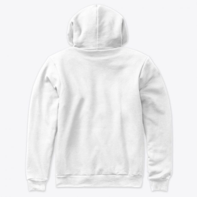 Premium Pullover Hoodie لغتي هويتي قبية بيضاء تحمل شعار "لغتي هويتي" - جودة ممتازة